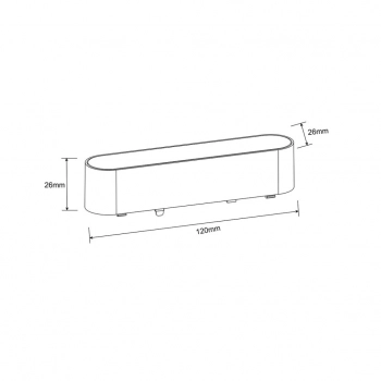 Lumo Magnetic Slim 24V LED 6W 215lm 4000K  biały LP-646-MAG SLIM 6W 4WH Light Prestige